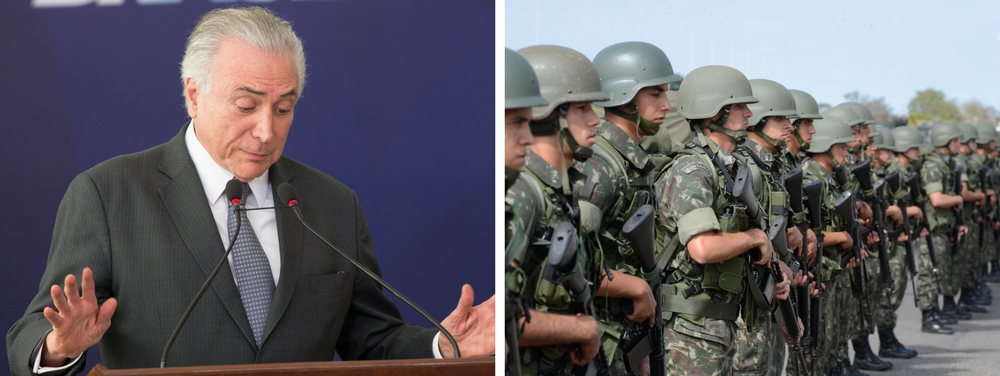 O corte de gastos de Michel Temer não poupou nem a defesa do território brasileiro; o contingenciamento de recursos foi de 40% neste ano e, segundo o comando das Forças Armadas, o setor pode entrar em colapso já em setembro; se não houver mais verba, o plano é reduzir expediente e antecipar a dispensa de recrutas; a falta de verbas já afetou a vigilância da fronteira, os pelotões do Exército na Amazônia e a fiscalização da Marinha na costa; a Aeronáutica paralisou atividades, reduziu efetivos e acabou com esquadrões permanentes; até a área do Exército responsável por monitorar o uso de explosivos —e dificultar ataques a bancos e caixas eletrônicos— foi atingida (Foto: Giuliana Miranda) O corte de gastos de Michel Temer não poupou nem a defesa do território brasileiro; o contingenciamento de recursos foi de 40% neste ano e, segundo o comando das Forças Armadas, o setor pode entrar em colapso já em setembro; se não houver mais verba, o plano é reduzir expediente e antecipar a dispensa de recrutas; a falta de verbas já afetou a vigilância da fronteira, os pelotões do Exército na Amazônia e a fiscalização da Marinha na costa; a Aeronáutica paralisou atividades, reduziu efetivos e acabou com esquadrões permanentes; até a área do Exército responsável por monitorar o uso de explosivos —e dificultar ataques a bancos e caixas eletrônicos— foi atingida
