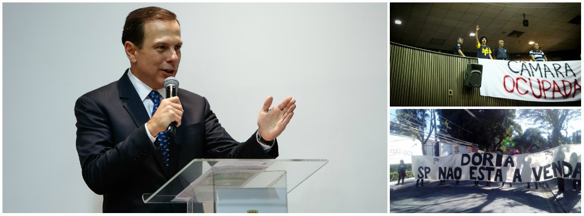 No lugar de governar São Paulo, onde as ruas estão cheias de buracos e a Câmara Municipal está ocupada contra seu plano de privatização de espaços públicos, como parques, o prefeito João Doria decidiu fazer campanha presidencial antecipada; na próxima semana, ele visita quatro capitais para falar sobre "gestão ética e responsável", além de receber títulos e se reunir com empresários; em outra frente para se lançar ao Planalto em 2018, numa disputa interna com o governador Geraldo Alckmin, Doria gasta tempo tentando emplacar aliados na direção do PSDB; nos últimos dias, o tucano foi o assunto mais comentado na política depois de ter recebido uma ovada durante protesto em Salvador, onde foi receber homenagem (Foto: Gisele Federicce) No lugar de governar São Paulo, onde as ruas estão cheias de buracos e a Câmara Municipal está ocupada contra seu plano de privatização de espaços públicos, como parques, o prefeito João Doria decidiu fazer campanha presidencial antecipada; na próxima semana, ele visita quatro capitais para falar sobre "gestão ética e responsável", além de receber títulos e se reunir com empresários; em outra frente para se lançar ao Planalto em 2018, numa disputa interna com o governador Geraldo Alckmin, Doria gasta tempo tentando emplacar aliados na direção do PSDB; nos últimos dias, o tucano foi o assunto mais comentado na política depois de ter recebido uma ovada durante protesto em Salvador, onde foi receber homenagem