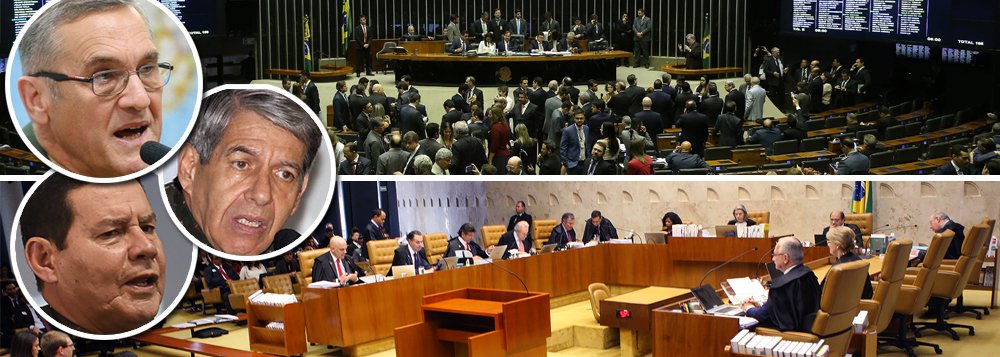 "O recado dos militares parece dirigido ao Supremo Tribunal Federal e ao Congresso Nacional, que têm responsabilidades prementes de fazer valer a Constituição, as leis, e destituir a organização criminosa e seu chefe, Michel Temer, que se aproveita para governar atendendo interesses de conglomerados internacionais e entregar, na cara dura, imenso patrimônio e riquezas nacionais, de forma nunca visto antes. Isso se ainda existe nacionalismo nas forças armadas", avalia o colunista do 247 Laurez Cerqueira; "Não consigo admitir que o Brasil está fadado a não ser uma nação democrática, desenvolvida. Não imaginei que em pleno 2017, século XXI, seriamos ameaçados por uma ditadura militar, depois de um golpe de Estado, civil" (Foto: Laurez Cerqueira) "O recado dos militares parece dirigido ao Supremo Tribunal Federal e ao Congresso Nacional, que têm responsabilidades prementes de fazer valer a Constituição, as leis, e destituir a organização criminosa e seu chefe, Michel Temer, que se aproveita para governar atendendo interesses de conglomerados internacionais e entregar, na cara dura, imenso patrimônio e riquezas nacionais, de forma nunca visto antes. Isso se ainda existe nacionalismo nas forças armadas", avalia o colunista do 247 Laurez Cerqueira; "Não consigo admitir que o Brasil está fadado a não ser uma nação democrática, desenvolvida. Não imaginei que em pleno 2017, século XXI, seriamos ameaçados por uma ditadura militar, depois de um golpe de Estado, civil"