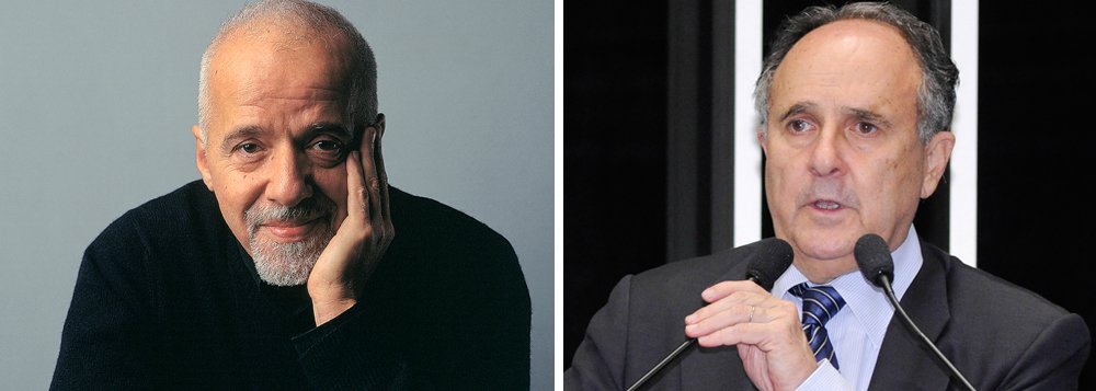 Nem o escritor Paulo Coelho está imune aos tão indesejáveis spams. Por isso, usou sua conta oficial no Twitter para mandar um recado direto ao senador Cristovam Buarque, que enche sua caixa de entrada com e-mails; “@Sen_Cristovam favor remover meu endereço de e-mail da sua lista de spam, tentei várias vezes e não funciona. Não me interessa o que pensa”, tuitou Paulo Coelho (Foto: Leonardo Attuch) Nem o escritor Paulo Coelho está imune aos tão indesejáveis spams. Por isso, usou sua conta oficial no Twitter para mandar um recado direto ao senador Cristovam Buarque, que enche sua caixa de entrada com e-mails; “@Sen_Cristovam favor remover meu endereço de e-mail da sua lista de spam, tentei várias vezes e não funciona. Não me interessa o que pensa”, tuitou Paulo Coelho