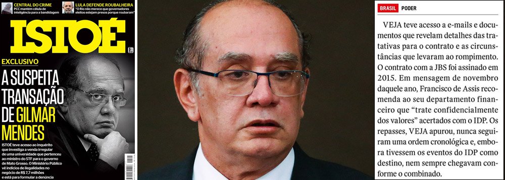 "Entre Gilmar e Dallagnol, Veja e Isto É parecem ter optado ficar com o último. Querem manter a Lava-Jato em fogo brando, sempre pronta a ser usada com este ou aquele escolhido para ser o crucificado da vez", diz o ex-ministro Eugênio Aragão; A Lava-Jato para a imprensa é “imexível”, já Gilmar parece que não mais, afirma ainda; "O jabuti está no topo da árvore. Compete a Gilmar tirá-lo de lá e talvez aprenda que, quem com ferro fere, com ele será ferido. A mídia – jornais e hebdomadários – não é amiga de ninguém. Tem sua pauta com dinâmica que não se confunde necessariamente com a desta ou daquela agenda de atores políticos" (Foto: Eugênio Aragão) www.brasil247.com - "Entre Gilmar e Dallagnol, Veja e Isto É parecem ter optado ficar com o último. Querem manter a Lava-Jato em fogo brando, sempre pronta a ser usada com este ou aquele escolhido para ser o crucificado da vez", diz o ex-ministro Eugênio Aragão; A Lava-Jato para a imprensa é “imexível”, já Gilmar parece que não mais, afirma ainda; "O jabuti está no topo da árvore. Compete a Gilmar tirá-lo de lá e talvez aprenda que, quem com ferro fere, com ele será ferido. A mídia – jornais e hebdomadários – não é amiga de ninguém. Tem sua pauta com dinâmica que não se confunde necessariamente com a desta ou daquela agenda de atores políticos"