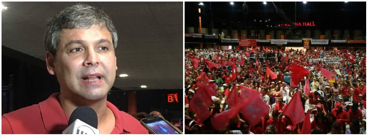 O senador Lindbergh Farias (PT-RJ) acompanha o projeto Lula Pelo Brasil e afirmou as pessoas olham para o presidente Lula e lembram do que foi feito no País; “A inclusão social, 32 milhões de pessoas saíram da pobreza absoluta O Lula aponta isso, para a esperança no novo futuro”, disse o parlamentar, em Teresina; relato do Piauí Hoje (Foto: Leonardo Lucena) O senador Lindbergh Farias (PT-RJ) acompanha o projeto Lula Pelo Brasil e afirmou as pessoas olham para o presidente Lula e lembram do que foi feito no País; “A inclusão social, 32 milhões de pessoas saíram da pobreza absoluta O Lula aponta isso, para a esperança no novo futuro”, disse o parlamentar, em Teresina; relato do Piauí Hoje