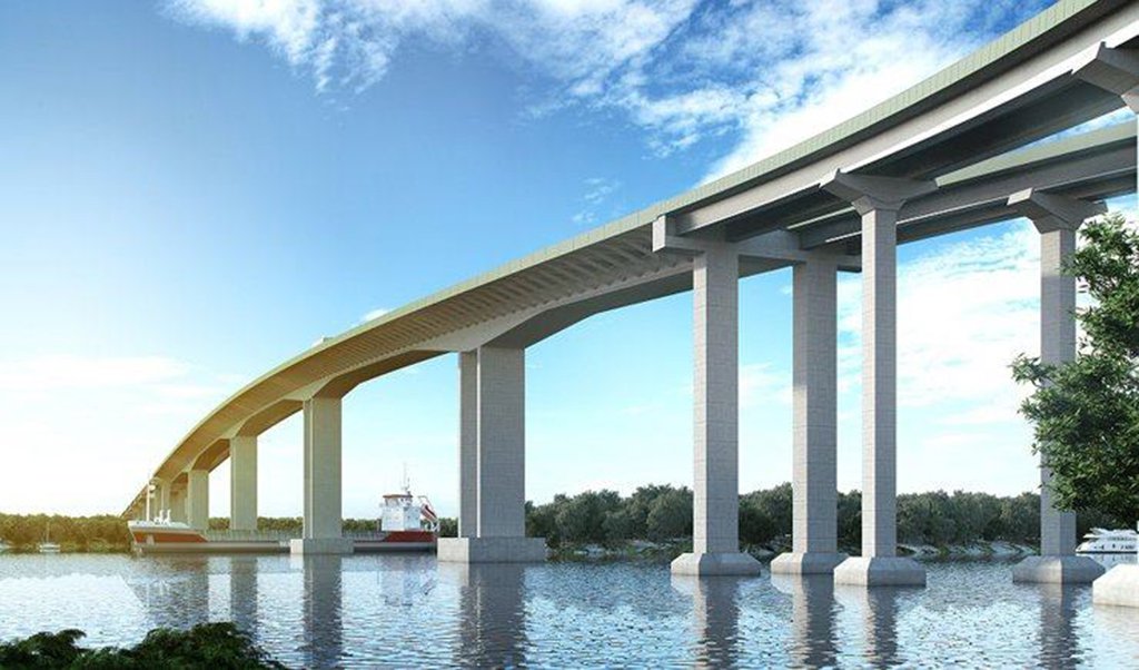 O governo vai disponibilizar R$ 240 milhões do orçamento da União para garantir a continuidade da construção da segunda ponte sobre o Rio Guaíba e acessos na BR-116/ 290, no Rio Grande do Sul; o anúncio será foi feito pelos ministros dos Transportes, Portos e Aviação Civil, Maurício Quintella, da Casa Civil, Eliseu Padilha, e da Secretaria Geral da Presidência, Moreira Franco, durante visita técnica à obra; de acordo com o acompanhamento feito pelo Departamento Nacional de Infraestrutura de Transportes (DNIT), responsável pelo projeto, a execução da obra alcançou 55% (Foto: Leonardo Lucena) O governo vai disponibilizar R$ 240 milhões do orçamento da União para garantir a continuidade da construção da segunda ponte sobre o Rio Guaíba e acessos na BR-116/ 290, no Rio Grande do Sul; o anúncio será foi feito pelos ministros dos Transportes, Portos e Aviação Civil, Maurício Quintella, da Casa Civil, Eliseu Padilha, e da Secretaria Geral da Presidência, Moreira Franco, durante visita técnica à obra; de acordo com o acompanhamento feito pelo Departamento Nacional de Infraestrutura de Transportes (DNIT), responsável pelo projeto, a execução da obra alcançou 55%