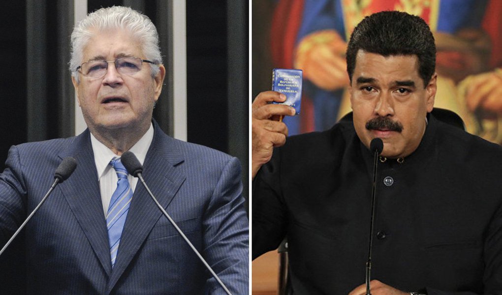Senador Roberto Requião (PMDB) propôs à Comissão de Relações Exteriores e Defesa Nacional, nesta quinta-feira, 17, voto de censura às ameaças do presidente dos Estados Unidos, Donald Trump, de invadir a Venezuela, para depor o governo de Nicolás Maduro; "É isso que está em jogo. O controle do petróleo e da região mais rica em recursos naturais e de biodiversidade do planeta. Não são os direitos humanos. Não é a democracia", disse Requião em sua justificativa; requerimento deve ser votado na próxima sessão da CRE, quinta-feira, 24 (Foto: Aquiles Lins) Senador Roberto Requião (PMDB) propôs à Comissão de Relações Exteriores e Defesa Nacional, nesta quinta-feira, 17, voto de censura às ameaças do presidente dos Estados Unidos, Donald Trump, de invadir a Venezuela, para depor o governo de Nicolás Maduro; "É isso que está em jogo. O controle do petróleo e da região mais rica em recursos naturais e de biodiversidade do planeta. Não são os direitos humanos. Não é a democracia", disse Requião em sua justificativa; requerimento deve ser votado na próxima sessão da CRE, quinta-feira, 24