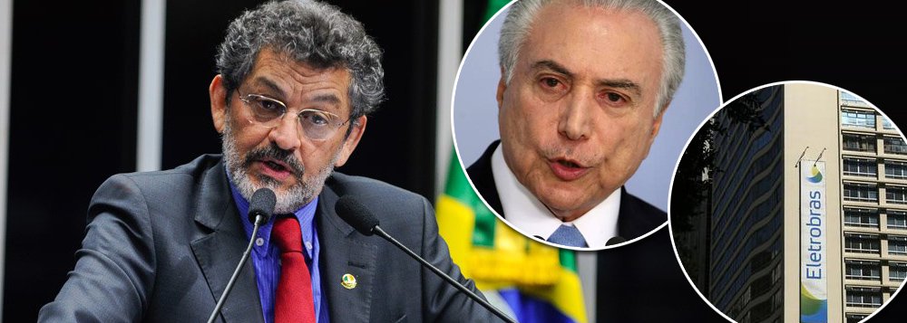Para o senador Paulo Rocha (PT-PA), o governo de Michel Temer atingiu o limite da irresponsabilidade com a decisão improvisada de privatizar a Eletrobrás em busca de recursos para reduzir o rombo fiscal e amortizar a dívida pública que fez crescer em níveis alarmantes. “Não se trata apenas de entregar na bacia das almas o patrimônio construído em décadas pelo povo brasileiro, e nem só da inevitável elevação dos custos da energia. Trata-se do risco de levar ao colapso um sistema complexo", diz o senador, em entrevista à jornalista Tereza Cruvinel; apesar da euforia do mercado, entretanto, até mesmo uma agência de risco como a Moodys, através de sua analista Cristiane Spercel, criticou a medida em nota (Foto: Tereza Cruvinel) Para o senador Paulo Rocha (PT-PA), o governo de Michel Temer atingiu o limite da irresponsabilidade com a decisão improvisada de privatizar a Eletrobrás em busca de recursos para reduzir o rombo fiscal e amortizar a dívida pública que fez crescer em níveis alarmantes. “Não se trata apenas de entregar na bacia das almas o patrimônio construído em décadas pelo povo brasileiro, e nem só da inevitável elevação dos custos da energia. Trata-se do risco de levar ao colapso um sistema complexo", diz o senador, em entrevista à jornalista Tereza Cruvinel; apesar da euforia do mercado, entretanto, até mesmo uma agência de risco como a Moodys, através de sua analista Cristiane Spercel, criticou a medida em nota