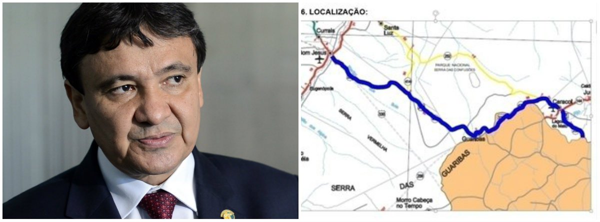 O governador Wellington Dias e o secretário de Estado dos Transportes, Guilhermano Pires, visitam, nesta sexta-feira (11), as obras de pavimentação asfáltica da BR 235, no município de Bom Jesus, no Sul do Piauí; a obra está orçada em R$ 129,6 milhões recursos de convênio firmado entre o Departamento Nacional de Infraestrutura de Transporte (DNIT) e o governo estadual, por meio da Setrans-PI (Foto: Leonardo Lucena) O governador Wellington Dias e o secretário de Estado dos Transportes, Guilhermano Pires, visitam, nesta sexta-feira (11), as obras de pavimentação asfáltica da BR 235, no município de Bom Jesus, no Sul do Piauí; a obra está orçada em R$ 129,6 milhões recursos de convênio firmado entre o Departamento Nacional de Infraestrutura de Transporte (DNIT) e o governo estadual, por meio da Setrans-PI