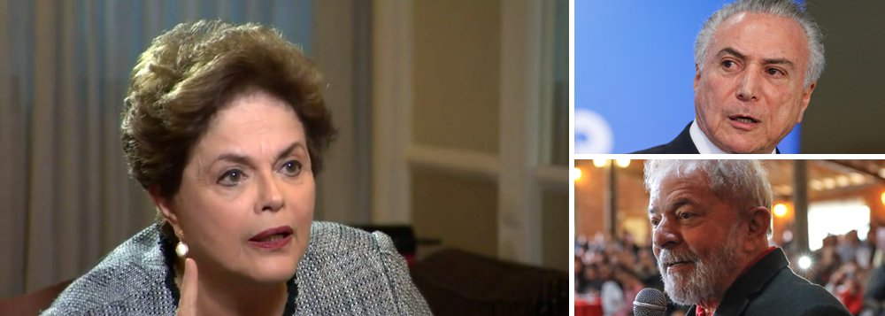 Em entrevista à Rede BBC, a presidente deposta pelo golpe, Dilma Rousseff, afirma que o golpe não acabou e que os ataques à democracia persistem; "Não é um golpe de estado só. É um processo. Não pense que o golpe começou na data do meu afastamento. Começou antes, quando meus adversários não conseguiram impor seu projeto pela via democrática", afirmou; "Está ficando cada vez mais claro que a democracia não é um caminho viável para os golpistas", acrescentou; Dilma destacou ainda que "o primeiro capítulo do golpe" foi seu impeachment, "mas o segundo capítulo é barrar o presidente Lula de ser candidato nas eleições do próximo ano"; sobre a crise da Venezuela, opinou: "Eles vão criar o que fizeram no Iraque e no Afeganistão aqui na América Latina - um conflito armado" (Foto: Gisele Federicce) Em entrevista à Rede BBC, a presidente deposta pelo golpe, Dilma Rousseff, afirma que o golpe não acabou e que os ataques à democracia persistem; "Não é um golpe de estado só. É um processo. Não pense que o golpe começou na data do meu afastamento. Começou antes, quando meus adversários não conseguiram impor seu projeto pela via democrática", afirmou; "Está ficando cada vez mais claro que a democracia não é um caminho viável para os golpistas", acrescentou; Dilma destacou ainda que "o primeiro capítulo do golpe" foi seu impeachment, "mas o segundo capítulo é barrar o presidente Lula de ser candidato nas eleições do próximo ano"; sobre a crise da Venezuela, opinou: "Eles vão criar o que fizeram no Iraque e no Afeganistão aqui na América Latina - um conflito armado"