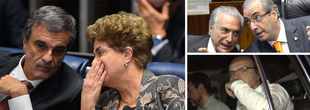 Ex-ministro da Justiça e advogado da presidente deposta Dilma Rousseff, José Eduardo Cardozo criticou o comportamento da mídia brasileira, que tem ignorado o depoimento em que o doleiro Lúcio Funaro como o ex-presidente da Câmara Eduardo Cunha comprou votos de deputados no impeachment de Dilma; "É como se quisessem esconder essa podridão debaixo do tapete, vamos só registrar que ela existe. Estamos diante de um impeachment presidencial em que alguém disse que houve compra de votos. Isso era para manchetes principais dos telejornais", disse; Cardozo confirmou a juntada da delação de Funaro aos autos do mandado de segurança que será julgado pelo STF, pedindo a anulação do impeachment (Foto: Aquiles Lins) Ex-ministro da Justiça e advogado da presidente deposta Dilma Rousseff, José Eduardo Cardozo criticou o comportamento da mídia brasileira, que tem ignorado o depoimento em que o doleiro Lúcio Funaro como o ex-presidente da Câmara Eduardo Cunha comprou votos de deputados no impeachment de Dilma; "É como se quisessem esconder essa podridão debaixo do tapete, vamos só registrar que ela existe. Estamos diante de um impeachment presidencial em que alguém disse que houve compra de votos. Isso era para manchetes principais dos telejornais", disse; Cardozo confirmou a juntada da delação de Funaro aos autos do mandado de segurança que será julgado pelo STF, pedindo a anulação do impeachment