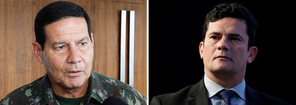 "Quem torce o nariz quando um general faz política, o que não pode fazer, mas bate palmas quando são juízes – igualmente impedidos de fazê-la – transformam-se em políticos da pior espécie: sem voto, sem princípios democráticos e com o direito de “cassar” e encarcerar apenas por suas 'convicções'”, avalia o jornalista Fernando Brito ao comparar o general Antonio Hamilton Mourão com o juiz federal Sérgio Moro; "Acho que o muito mais perigoso para a democracia e para a liberdade no país é o 'Morão', não o Mourão" (Foto: Aquiles Lins) "Quem torce o nariz quando um general faz política, o que não pode fazer, mas bate palmas quando são juízes – igualmente impedidos de fazê-la – transformam-se em políticos da pior espécie: sem voto, sem princípios democráticos e com o direito de “cassar” e encarcerar apenas por suas 'convicções'”, avalia o jornalista Fernando Brito ao comparar o general Antonio Hamilton Mourão com o juiz federal Sérgio Moro; "Acho que o muito mais perigoso para a democracia e para a liberdade no país é o 'Morão', não o Mourão"