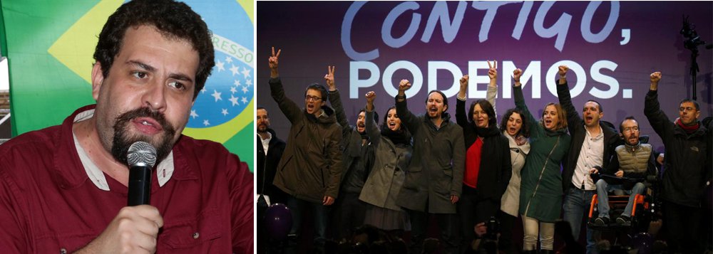 Um novo movimento está nascendo na esquerda brasileira; vários integrantes de partidos políticos, movimentos sociais, estudantis, além de intelectuais se juntaram para discutir os projetos para o País e o futuro da esquerda no Brasil; grupo fará uma série de debates em locais públicos, que serão transmitidos ao vivo pela internet e com participação de internautas; site foi batizado de Vamos! e é inspirado no movimento que originou o partido Podemos, na Espanha, que tem como um dos pilares a horizontalidade; "A ideia é assegurar uma participação que não seja restrita a militantes. Essa ferramenta de rede permite que mais gente participe, pessoas que às vezes não têm o costume de se organizar e atuar em movimentos de rua", explicou Guilherme Boulos (Foto: Aquiles Lins) Um novo movimento está nascendo na esquerda brasileira; vários integrantes de partidos políticos, movimentos sociais, estudantis, além de intelectuais se juntaram para discutir os projetos para o País e o futuro da esquerda no Brasil; grupo fará uma série de debates em locais públicos, que serão transmitidos ao vivo pela internet e com participação de internautas; site foi batizado de Vamos! e é inspirado no movimento que originou o partido Podemos, na Espanha, que tem como um dos pilares a horizontalidade; "A ideia é assegurar uma participação que não seja restrita a militantes. Essa ferramenta de rede permite que mais gente participe, pessoas que às vezes não têm o costume de se organizar e atuar em movimentos de rua", explicou Guilherme Boulos