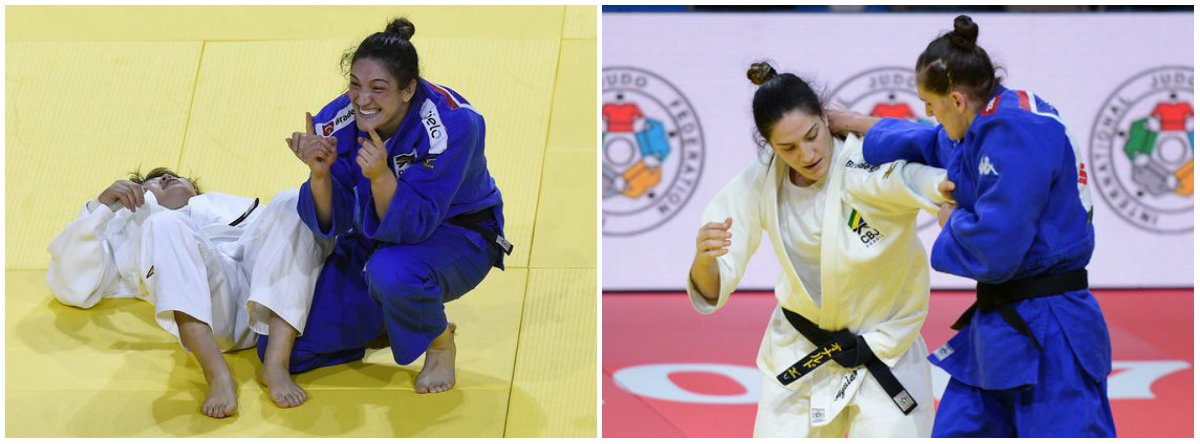 Judoca gaúcha faz história no esporte brasileiro ao se tornar a primeira mulher bicampeã mundial em qualquer modalidade individual olímpica; Mayra venceu a japonesa Mami Umeki, ganhadora em Astana-2015, nesta sexta-feira em Budapeste, na decisão para conquistar pela segunda vez na carreira o título na categoria até 78kg (Foto: Gisele Federicce) Judoca gaúcha faz história no esporte brasileiro ao se tornar a primeira mulher bicampeã mundial em qualquer modalidade individual olímpica; Mayra venceu a japonesa Mami Umeki, ganhadora em Astana-2015, nesta sexta-feira em Budapeste, na decisão para conquistar pela segunda vez na carreira o título na categoria até 78kg