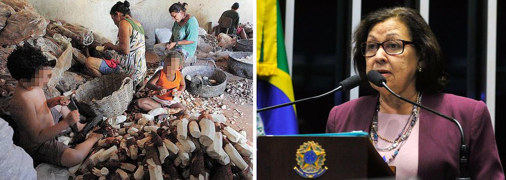 Senadora Lídice da Mata (PSB-BA) apresentou Projeto de Decreto Legislativo para sustar os efeitos da Portaria MTB Nº 1129 de 13 de outubro deste ano que dispõe sobre os conceitos de trabalho forçado, jornada exaustiva e condições análogas à de escravo; "A portaria é tao nefasta, que até a própria Procuradora Geral da República, Raquel Dodge, considerou-a um 'retrocesso à garantia constitucional de proteção à dignidade da pessoa' e deu 10 dias para a Presidência revogá-la", disse Lídice; senadores do PT Lindbergh Farias (RJ), Paulo Rocha (PA), Regina Sousa (PI) e Paulo Paim (RS) também apresentaram proposição no mesmo sentido (Foto: Paulo Emílio) Senadora Lídice da Mata (PSB-BA) apresentou Projeto de Decreto Legislativo para sustar os efeitos da Portaria MTB Nº 1129 de 13 de outubro deste ano que dispõe sobre os conceitos de trabalho forçado, jornada exaustiva e condições análogas à de escravo; "A portaria é tao nefasta, que até a própria Procuradora Geral da República, Raquel Dodge, considerou-a um 'retrocesso à garantia constitucional de proteção à dignidade da pessoa' e deu 10 dias para a Presidência revogá-la", disse Lídice; senadores do PT Lindbergh Farias (RJ), Paulo Rocha (PA), Regina Sousa (PI) e Paulo Paim (RS) também apresentaram proposição no mesmo sentido