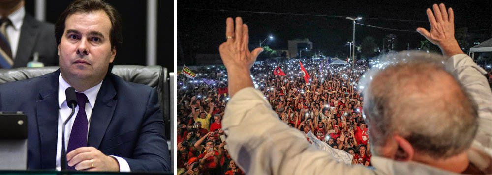 Em evento sobre renovação política em São Paulo, com a participação do ex-prefeito de São Paulo Fernando Haddad (PT), o presidente da Câmara, Rodrigo Maia (DEM-RJ), avaliou ainda que o ex-presidente, caso seja candidato, vai fazer uma campanha mais radical à esquerda; "Ele vai querer criar um polo de radicalização para garantir a ida dele para o segundo turno", afirmou (Foto: Gisele Federicce) Em evento sobre renovação política em São Paulo, com a participação do ex-prefeito de São Paulo Fernando Haddad (PT), o presidente da Câmara, Rodrigo Maia (DEM-RJ), avaliou ainda que o ex-presidente, caso seja candidato, vai fazer uma campanha mais radical à esquerda; "Ele vai querer criar um polo de radicalização para garantir a ida dele para o segundo turno", afirmou