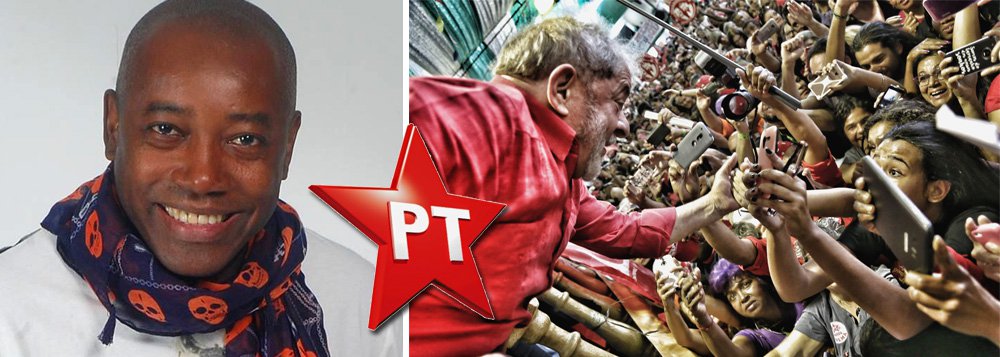 Além de Tássia Camargo e Fábio Assunção, o ator Nando Cunha também se filiou ao PT no último sábado, quando o ex-presidente Lula discursou na quadra da Império Serrano; PT teve mais de 3 mil novas filiações desde a condenação de Lula e militantes têm dito que se trata de um ato de resistência contra a politização do Poder Judiciário (Foto: Leonardo Attuch) Além de Tássia Camargo e Fábio Assunção, o ator Nando Cunha também se filiou ao PT no último sábado, quando o ex-presidente Lula discursou na quadra da Império Serrano; PT teve mais de 3 mil novas filiações desde a condenação de Lula e militantes têm dito que se trata de um ato de resistência contra a politização do Poder Judiciário