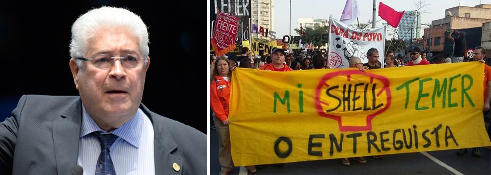 O senador Roberto Requião (PMDB-PR), presidente da Frente Ampla Nacionalista, pretende coletar 1 milhão de assinaturas numa petição eletrônica no Avaaz com o objetivo de revogar as leis entreguistas de Michel Temer; “Respeitem o Brasil! Tirem suas mãos da Amazônia, de nossos minérios, da nossa energia e de nosso petróleo!”, defende a petição (Foto: Gisele Federicce) O senador Roberto Requião (PMDB-PR), presidente da Frente Ampla Nacionalista, pretende coletar 1 milhão de assinaturas numa petição eletrônica no Avaaz com o objetivo de revogar as leis entreguistas de Michel Temer; “Respeitem o Brasil! Tirem suas mãos da Amazônia, de nossos minérios, da nossa energia e de nosso petróleo!”, defende a petição