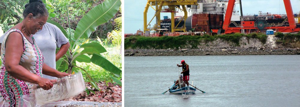 Membros da Associação dos Pescadores e Pescadoras Profissionais em Atividade do Cabo de Santo Agostinho, da Associação dos Moradores da Ilha de Tatuoca e da Colônia de Pescadores Z-08 do Cabo, com apoio do Conselho Pastoral dos Pescadores do Nordeste, realizam ato público na próxima terça-feira (31), na Ilha de Tatuoca, saindo da praia de Suape, a partir das 9h; ato denuncia os danos ambientais provocados pela nova obra de dragagem; em outubro do ano passado, Suape e a Agência Estadual do Meio Ambiente (CPRH) foram condenados em uma ação civil pública movida pelo MPF, a partir de denúncia da Colônia Z-08, por danos socioambientais oriundos dos processos de dragagens do canal (Foto: Paulo Emílio) Membros da Associação dos Pescadores e Pescadoras Profissionais em Atividade do Cabo de Santo Agostinho, da Associação dos Moradores da Ilha de Tatuoca e da Colônia de Pescadores Z-08 do Cabo, com apoio do Conselho Pastoral dos Pescadores do Nordeste, realizam ato público na próxima terça-feira (31), na Ilha de Tatuoca, saindo da praia de Suape, a partir das 9h; ato denuncia os danos ambientais provocados pela nova obra de dragagem; em outubro do ano passado, Suape e a Agência Estadual do Meio Ambiente (CPRH) foram condenados em uma ação civil pública movida pelo MPF, a partir de denúncia da Colônia Z-08, por danos socioambientais oriundos dos processos de dragagens do canal