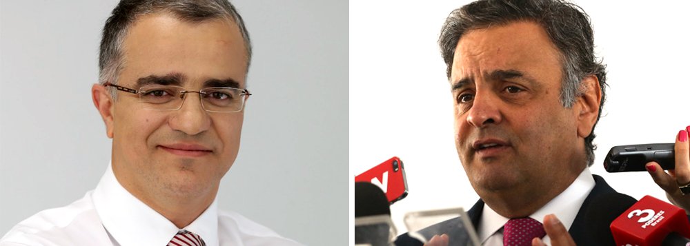 Para o colunista político Kennedy Alencar, a defesa da Constituição e da lei, feitas pelo PT em relação ao senador Aécio Neves (PSDB) "deve valer para todos, amigos e inimigos"; "De fato, é uma ironia da História que o PT tenha tomado posição oficial contra a decisão da Primeira Turma a respeito de Aécio Neves. No caso, o PT está certo. Se o partido considera que a Constituição foi afrontada quando a então presidente Dilma Rousseff sofreu um golpe parlamentar ou que o ex-presidente Lula é perseguido pelo Ministério Público e o Judiciário, não pode aplaudir ou se calar quando avalia que um direito de um adversário está sendo prejudicado", disse Kennedy (Foto: Aquiles Lins) Para o colunista político Kennedy Alencar, a defesa da Constituição e da lei, feitas pelo PT em relação ao senador Aécio Neves (PSDB) "deve valer para todos, amigos e inimigos"; "De fato, é uma ironia da História que o PT tenha tomado posição oficial contra a decisão da Primeira Turma a respeito de Aécio Neves. No caso, o PT está certo. Se o partido considera que a Constituição foi afrontada quando a então presidente Dilma Rousseff sofreu um golpe parlamentar ou que o ex-presidente Lula é perseguido pelo Ministério Público e o Judiciário, não pode aplaudir ou se calar quando avalia que um direito de um adversário está sendo prejudicado", disse Kennedy
