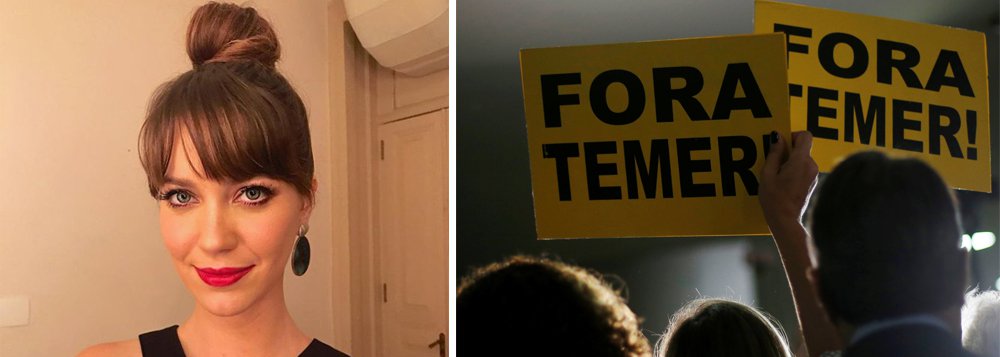 A solenidade de comemoração aos 80 anos do Instituto do Patrimônio Histórico e Artístico Nacional (Iphan) na noite dessa terça-feira, 14, no Theatro Municipal do Rio de Janeiro, foi marcada por críticas e manifestações pela saída de Michel Temer; atriz Nathalia Dill, apresentadora do evento patrocinado pelo Ministério da Cultura, abriu a cerimônia com um "Primeiramente, fora Temer"; presidente do Iphan, Katia Bogéa aproveitou seu discurso de saudação para criticar o governo Temer, reclamando da falta de recursos e funcionários (Foto: Aquiles Lins) A solenidade de comemoração aos 80 anos do Instituto do Patrimônio Histórico e Artístico Nacional (Iphan) na noite dessa terça-feira, 14, no Theatro Municipal do Rio de Janeiro, foi marcada por críticas e manifestações pela saída de Michel Temer; atriz Nathalia Dill, apresentadora do evento patrocinado pelo Ministério da Cultura, abriu a cerimônia com um "Primeiramente, fora Temer"; presidente do Iphan, Katia Bogéa aproveitou seu discurso de saudação para criticar o governo Temer, reclamando da falta de recursos e funcionários