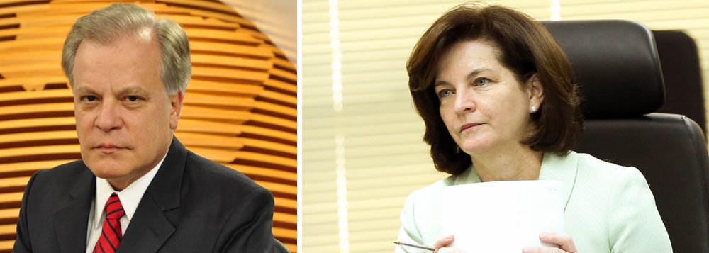 "Sra. Raquel Dodge, não fica bem para a futura PGR manter encontros informais na intimidade noturna com um investigado em potencial, Temer!", lembrou o jornalista da Globo (Foto: Gisele Federicce) "Sra. Raquel Dodge, não fica bem para a futura PGR manter encontros informais na intimidade noturna com um investigado em potencial, Temer!", lembrou o jornalista da Globo