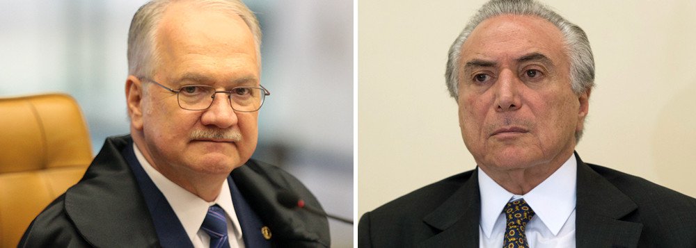Após decisão da Câmara dos Deputados, que rejeitou o pedido de autorização para abertura da ação penal contra Michel Temer, na semana passada, o ministro do Supremo Tribunal Federal Edson Fachin suspendeu nesta quarta-feira 10 a tramitação da denúncia da Procuradoria-Geral da República (PGR) contra o peemedebista (Foto: Gisele Federicce) Após decisão da Câmara dos Deputados, que rejeitou o pedido de autorização para abertura da ação penal contra Michel Temer, na semana passada, o ministro do Supremo Tribunal Federal Edson Fachin suspendeu nesta quarta-feira 10 a tramitação da denúncia da Procuradoria-Geral da República (PGR) contra o peemedebista