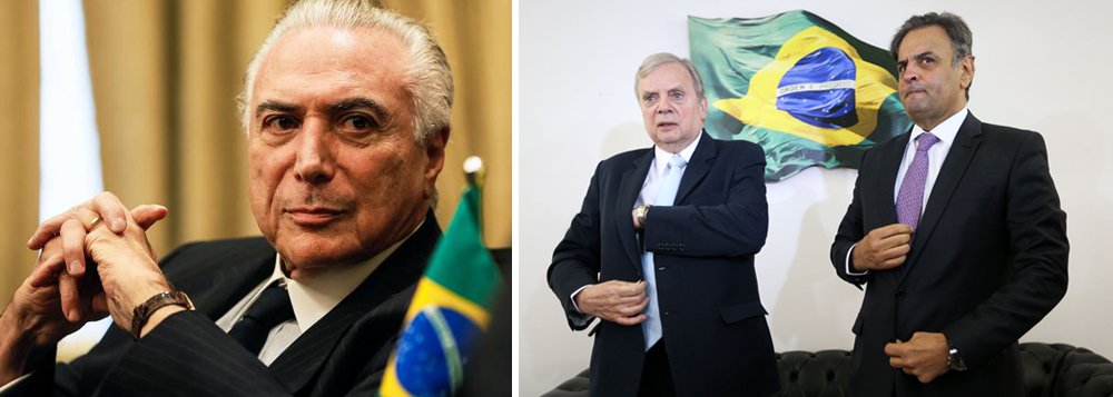 Acordo interno firmado entre o senador e presidente interino do PSDB, Tasso Jereissati (CE), e o senador e presidente licenciado da legenda, Aécio Neves (MG), em torno do processo de eleições internas do partido, evidenciou o racha tucano e jogou o destino dos ministros da sigla em cima do colo de Michel Temer; "Vamos reavivar o partido. Se tem ministro (do PSDB no governo), se não tem ministro, isso é problema do presidente. Não é nosso problema", disse Tasso; PSDB ocupa quatro ministérios no governo Temer (Foto: Paulo Emílio) Acordo interno firmado entre o senador e presidente interino do PSDB, Tasso Jereissati (CE), e o senador e presidente licenciado da legenda, Aécio Neves (MG), em torno do processo de eleições internas do partido, evidenciou o racha tucano e jogou o destino dos ministros da sigla em cima do colo de Michel Temer; "Vamos reavivar o partido. Se tem ministro (do PSDB no governo), se não tem ministro, isso é problema do presidente. Não é nosso problema", disse Tasso; PSDB ocupa quatro ministérios no governo Temer