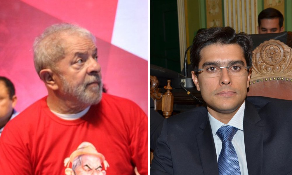 O ex-presidente Lula iniciou seu discurso nesta noite, na Arena Fonte Nova, em Salvador, com o assunto do dia: a suspensão da cerimônia marcada para esta sexta na Universidade Federal do Recôncavo da Bahia, que lhe concedeu o título Doutor Honoris Causa; proibição se deu por ação impetrada pelo vereador de Salvador Alexandre Aleluia (DEM); "Eu queria apenas falar para esse vereador, que eu nem conheço, que ele tem o direito de não gostar de mim porque ele é do DEM. Não precisa ele gostar de mim, porque eu não gosto deles. Ele não está com medo que eu receba o título pelo que fiz, mas pelo que a gente vai fazer", disse Lula (Foto: Romulo Faro) O ex-presidente Lula iniciou seu discurso nesta noite, na Arena Fonte Nova, em Salvador, com o assunto do dia: a suspensão da cerimônia marcada para esta sexta na Universidade Federal do Recôncavo da Bahia, que lhe concedeu o título Doutor Honoris Causa; proibição se deu por ação impetrada pelo vereador de Salvador Alexandre Aleluia (DEM); "Eu queria apenas falar para esse vereador, que eu nem conheço, que ele tem o direito de não gostar de mim porque ele é do DEM. Não precisa ele gostar de mim, porque eu não gosto deles. Ele não está com medo que eu receba o título pelo que fiz, mas pelo que a gente vai fazer", disse Lula