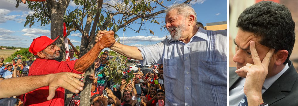"A pesquisa CNT/MDA, divulgada hoje, é a primeira pesquisa do 'setor empresarial' divulgada desde que Sérgio Moro condenou o ex-presidente Lula à prisão, no dia 12 de julho. E o tiro saiu pela culatra", avalia o jornalista Fernando Brito, editor do Tijolaço sobre o levantamento que o ex-presidente Lula mantendo a dianteira da preferência do eleitor; "Lula, não perdeu, continuou subindo e Bolsonaro firmou-se como adversário, coisa que os tucanos não conseguiram, enquanto Marina Silva permanece em seu constante estado de animação suspensa" (Foto: Aquiles Lins) "A pesquisa CNT/MDA, divulgada hoje, é a primeira pesquisa do 'setor empresarial' divulgada desde que Sérgio Moro condenou o ex-presidente Lula à prisão, no dia 12 de julho. E o tiro saiu pela culatra", avalia o jornalista Fernando Brito, editor do Tijolaço sobre o levantamento que o ex-presidente Lula mantendo a dianteira da preferência do eleitor; "Lula, não perdeu, continuou subindo e Bolsonaro firmou-se como adversário, coisa que os tucanos não conseguiram, enquanto Marina Silva permanece em seu constante estado de animação suspensa"