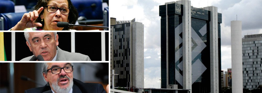 A senadora baiana Lídice da Mata (PSB) apresentou requerimento convidando o presidente do Banco do Brasil a comparecer à Comissão de Assuntos Econômicos do Senado para esclarecer a não assinatura dos contratos de crédito, com garantia, a serem celebrados entre a União e o Estado da Bahia, no valor de R$ 600 milhões; os outros senadores baianos, Otto Alencar (PSD) e Roberto Muniz (PP), também assinaram o pedido; os senadores baianos atribuem o bloqueio dos recursos a um boicote articulado pelo prefeito ACM Neto a Michel Temer; "Esse DNA da perseguição eu conheço de perto", afirma Lídice (Foto: Romulo Faro) A senadora baiana Lídice da Mata (PSB) apresentou requerimento convidando o presidente do Banco do Brasil a comparecer à Comissão de Assuntos Econômicos do Senado para esclarecer a não assinatura dos contratos de crédito, com garantia, a serem celebrados entre a União e o Estado da Bahia, no valor de R$ 600 milhões; os outros senadores baianos, Otto Alencar (PSD) e Roberto Muniz (PP), também assinaram o pedido; os senadores baianos atribuem o bloqueio dos recursos a um boicote articulado pelo prefeito ACM Neto a Michel Temer; "Esse DNA da perseguição eu conheço de perto", afirma Lídice