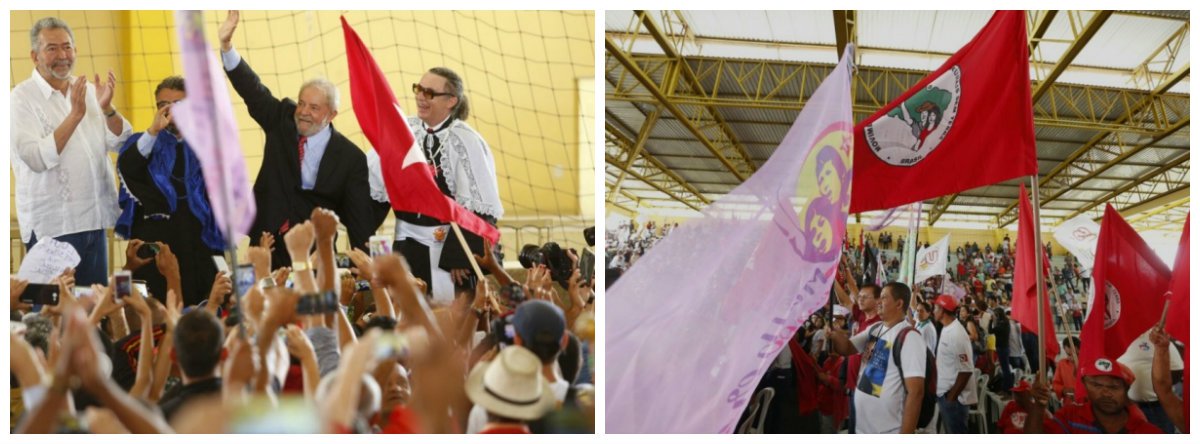 Mito, adorado, querido, admirado, respeitado; são várias as palavras que podem representar o que o ex-presidente Lula significa para o povo nordestino; a quantidade de pessoas que o recepcionam nessa visita ao Nordeste dá bem o tamanho do seu significado; como nas palavras de Jairo Costa, reitor da Universidade Estadual de Alagoas (Uneal), durante a entrega do título de Doutor Honoris Causa, em Alagoas: 'homem que mudou a cara do Brasil, que soube, mais do que qualquer outro, gravar o seu nome nos anais da história; ou nas do governador Renan Filho: “o senhor conduziu este país pensando nos mais humildes, em quem mais precisa. Foi durante o seu governo que o Nordeste pôde, finalmente, crescer mais do que todo o restante do país. Lula, seja bem-vindo à Alagoas" (Foto: Voney Malta) Mito, adorado, querido, admirado, respeitado; são várias as palavras que podem representar o que o ex-presidente Lula significa para o povo nordestino; a quantidade de pessoas que o recepcionam nessa visita ao Nordeste dá bem o tamanho do seu significado; como nas palavras de Jairo Costa, reitor da Universidade Estadual de Alagoas (Uneal), durante a entrega do título de Doutor Honoris Causa, em Alagoas: 'homem que mudou a cara do Brasil, que soube, mais do que qualquer outro, gravar o seu nome nos anais da história; ou nas do governador Renan Filho: “o senhor conduziu este país pensando nos mais humildes, em quem mais precisa. Foi durante o seu governo que o Nordeste pôde, finalmente, crescer mais do que todo o restante do país. Lula, seja bem-vindo à Alagoas"