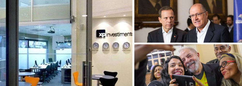 Pesquisa feita pela corretora XP Investimentos com 168 investidores e 400 assessores revela que os representantes do mercado financeiro já têm os seus candidatos a presidente nas eleições de 2018; o governador de São Paulo, Geraldo Alckmin (PSDB), e o prefeito da capital, João Dória (PSDB), aparecem como os pré-candidatos favoritos para manter e aprofundar reformas de Michel Temer que retiram direitos dos trabalhadores e beneficiam o rentismo (Foto: Voney Malta) Pesquisa feita pela corretora XP Investimentos com 168 investidores e 400 assessores revela que os representantes do mercado financeiro já têm os seus candidatos a presidente nas eleições de 2018; o governador de São Paulo, Geraldo Alckmin (PSDB), e o prefeito da capital, João Dória (PSDB), aparecem como os pré-candidatos favoritos para manter e aprofundar reformas de Michel Temer que retiram direitos dos trabalhadores e beneficiam o rentismo