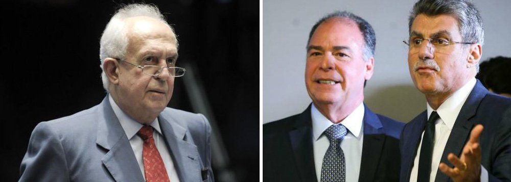 Deputado federal Jarbas Vasconcelos (PMDB-PE) conseguiu, por meio de uma ação na Justiça Federal, suspender o processo de desmonte da legenda em Pernambuco promovido pelo presidente do partido, senador Romero Jucá (RR), que deseja que o comando estadual do partido fique nas mãos do senador Fernando Bezerra Coelho, recém-filiado a legenda; dissolução do diretório estadual tem como objetivo fragilizar ainda mais o governador Paulo Câmara (PSB), colocando o PMDB na oposição, elevando FBC ou o filho, o deputado federal e ministro de Minas e Energia, Fernando Bezerra Coelho Filho, à uma posição de destaque para disputar o Palácio do Campo das Princesas em 2018 (Foto: Paulo Emílio) Deputado federal Jarbas Vasconcelos (PMDB-PE) conseguiu, por meio de uma ação na Justiça Federal, suspender o processo de desmonte da legenda em Pernambuco promovido pelo presidente do partido, senador Romero Jucá (RR), que deseja que o comando estadual do partido fique nas mãos do senador Fernando Bezerra Coelho, recém-filiado a legenda; dissolução do diretório estadual tem como objetivo fragilizar ainda mais o governador Paulo Câmara (PSB), colocando o PMDB na oposição, elevando FBC ou o filho, o deputado federal e ministro de Minas e Energia, Fernando Bezerra Coelho Filho, à uma posição de destaque para disputar o Palácio do Campo das Princesas em 2018