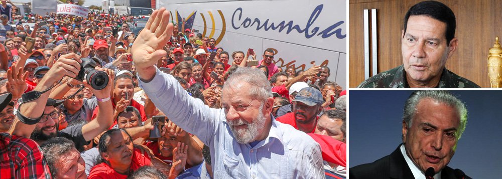"A corrupção, suscitada pelo General Mourão e seus apoiadores, não justifica golpes militares. A corrupção foi, também, a justificativa para o golpe parlamentar. Foi a cortina de fumaça para impedir a continuidade de um projeto de nação que assegurou melhorias das condições de vida do povo e a afirmação da soberania nacional", diz o colunista Aldo Arantes, que foi deputado constituinte em 1988; "A saída da crise não está em salvadores da pátria e sim no povo. Só o povo poderá decidir os rumos futuros do pais através de eleições diretas com a garantia da participação do ex-presidente Lula", afirma (Foto: Aldo Arantes) "A corrupção, suscitada pelo General Mourão e seus apoiadores, não justifica golpes militares. A corrupção foi, também, a justificativa para o golpe parlamentar. Foi a cortina de fumaça para impedir a continuidade de um projeto de nação que assegurou melhorias das condições de vida do povo e a afirmação da soberania nacional", diz o colunista Aldo Arantes, que foi deputado constituinte em 1988; "A saída da crise não está em salvadores da pátria e sim no povo. Só o povo poderá decidir os rumos futuros do pais através de eleições diretas com a garantia da participação do ex-presidente Lula", afirma