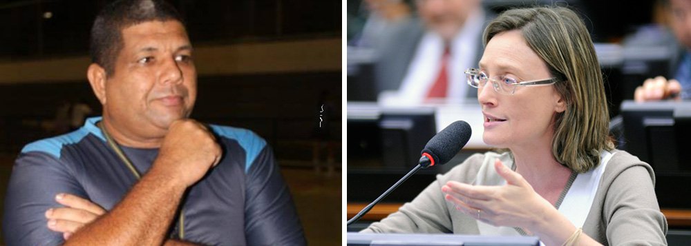 A deputada Maria do Rosário (PT-RS) protocolou nesta sexta-feira 18, na sede do departamento de Polícia Federal em Brasília, pedido de investigação das ameaças que vem recebendo por meio do WhatsApp, desde que o STJ confirmou a condenação do deputado Jair Bolsonaro numa ação movida por ela; a parlamentar começou a ser incluída em grupos de apoiadores de Bolsonaro, onde passou a ser xingada e intimidade; o sargento da Força Aérea Brasileira Aldimar Torres da Silva ameaçou "grampear" o telefone da deputada e disse que iria 'rasgá-la no meio' (Foto: Gisele Federicce) A deputada Maria do Rosário (PT-RS) protocolou nesta sexta-feira 18, na sede do departamento de Polícia Federal em Brasília, pedido de investigação das ameaças que vem recebendo por meio do WhatsApp, desde que o STJ confirmou a condenação do deputado Jair Bolsonaro numa ação movida por ela; a parlamentar começou a ser incluída em grupos de apoiadores de Bolsonaro, onde passou a ser xingada e intimidade; o sargento da Força Aérea Brasileira Aldimar Torres da Silva ameaçou "grampear" o telefone da deputada e disse que iria 'rasgá-la no meio'