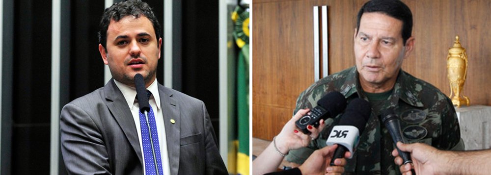 Para quem imaginava que a intervenção militar proposta pelo general Antônio Hamilton Mourão pudesse ter algum caráter nacionalista, um vídeo publicado pelo deputado Glauber Braga (Psol-RJ) mostra exatamente o contrário; Mourão defendeu abertamente a venda de terras nacionais para estrangeiros e ainda bateu duro na formação cultural do brasileiro; na fala, ele afirmou que o Brasil herdou dos índios a "indolência", dos negros a "magia" e dos ibéricos a "cultura do privilégio" (Foto: Leonardo Attuch) Para quem imaginava que a intervenção militar proposta pelo general Antônio Hamilton Mourão pudesse ter algum caráter nacionalista, um vídeo publicado pelo deputado Glauber Braga (Psol-RJ) mostra exatamente o contrário; Mourão defendeu abertamente a venda de terras nacionais para estrangeiros e ainda bateu duro na formação cultural do brasileiro; na fala, ele afirmou que o Brasil herdou dos índios a "indolência", dos negros a "magia" e dos ibéricos a "cultura do privilégio"