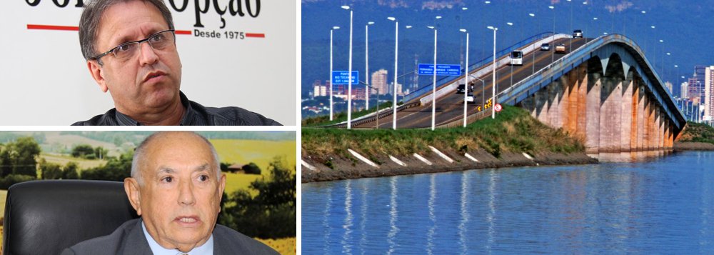 O MPE ingressou com Ação Civil Pública contra o consórcio formado pelas empresas Emsa, Rivoli SPA e Construsan, contra o ex-governador Siqueira Campos, o governador Marcelo Miranda, o ex-secretário de Infraestrutura José Edmar Brito Miranda, o ex-subsecretário de Infraestrutura Sérgio Leão e mais 25 servidores do antigo Dertins por irregularidades na construção da ponte Presidente Fernando Henrique Cardoso e do aterro que ligam os municípios de Palmas e Porto Nacional; a finalidade da ação é ressarcir os prejuízos causados aos cofres públicos, estimados em R$ 466 milhões, segundo valores atualizados até junho de 2017, por superfaturamento de preços e quantitativos, sobrepreço e serviços pagos indevidamente (Foto: Leonardo Lucena) O MPE ingressou com Ação Civil Pública contra o consórcio formado pelas empresas Emsa, Rivoli SPA e Construsan, contra o ex-governador Siqueira Campos, o governador Marcelo Miranda, o ex-secretário de Infraestrutura José Edmar Brito Miranda, o ex-subsecretário de Infraestrutura Sérgio Leão e mais 25 servidores do antigo Dertins por irregularidades na construção da ponte Presidente Fernando Henrique Cardoso e do aterro que ligam os municípios de Palmas e Porto Nacional; a finalidade da ação é ressarcir os prejuízos causados aos cofres públicos, estimados em R$ 466 milhões, segundo valores atualizados até junho de 2017, por superfaturamento de preços e quantitativos, sobrepreço e serviços pagos indevidamente