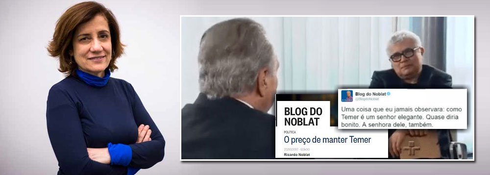 O jornalista Fernando Brito estranha o repentino arrependimento dos colunistas do Globo Miriam Leitão e Ricardo Noblat em relação ao governo de Michel Temer, do qual foram apoiadores incontestes; "Os dois, amplificados pelo poder que lhes dão as Organizações Globo, são dos principais artífices da demolição de um governo que, com todos os defeitos que pudesse ter, não empurrava o país para um século atrás. Aos dois, certamente, não se pode negar o direito humano de mudar seus pensamentos, dede que nisso haja a sinceridade de reconhecer os erros e, neste caso, o atentado irresponsável à ordem democrática", diz Brito (Foto: Aquiles Lins) O jornalista Fernando Brito estranha o repentino arrependimento dos colunistas do Globo Miriam Leitão e Ricardo Noblat em relação ao governo de Michel Temer, do qual foram apoiadores incontestes; "Os dois, amplificados pelo poder que lhes dão as Organizações Globo, são dos principais artífices da demolição de um governo que, com todos os defeitos que pudesse ter, não empurrava o país para um século atrás. Aos dois, certamente, não se pode negar o direito humano de mudar seus pensamentos, dede que nisso haja a sinceridade de reconhecer os erros e, neste caso, o atentado irresponsável à ordem democrática", diz Brito