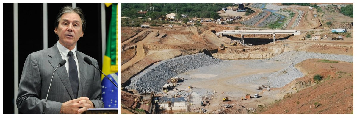 Preocupado com o desgaste do governo de Temer e sendo um dos seus principais apoiadores, o senador Eunício Oliveira (PMDB) apressou-se em divulgar que o cronograma de obras do Eixo Norte da Transposição do rio São Francisco não sofrerá novos atrasos, após o anúncio de novo contingenciamento de recursos anunciado pelo Governo Federal. Nas redes sociais e no seu site, o senador anunciou que os recursos para as obras estão assegurados e a previsão de conclusão é para o início do próximo ano
(Foto: Fatima 247) Preocupado com o desgaste do governo de Temer e sendo um dos seus principais apoiadores, o senador Eunício Oliveira (PMDB) apressou-se em divulgar que o cronograma de obras do Eixo Norte da Transposição do rio São Francisco não sofrerá novos atrasos, após o anúncio de novo contingenciamento de recursos anunciado pelo Governo Federal. Nas redes sociais e no seu site, o senador anunciou que os recursos para as obras estão assegurados e a previsão de conclusão é para o início do próximo ano