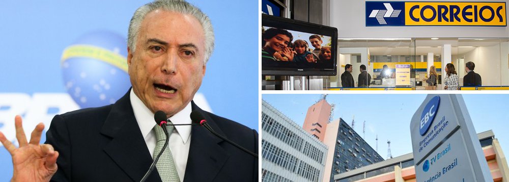 Governo de Michel Temer já mudanças no plano de saúde dos Correios; em outra frente, o Planalto enviou ao Planejamento uma proposta de Programa de Desligamento Voluntário para servidores da EBC, a Empresa Brasil de Comunicação, que cuida, entre por exemplo, da TV Brasil; quer estimular cerca de 500 dos 2.500 funcionários a pedir demissão (Foto: Aquiles Lins) Governo de Michel Temer já mudanças no plano de saúde dos Correios; em outra frente, o Planalto enviou ao Planejamento uma proposta de Programa de Desligamento Voluntário para servidores da EBC, a Empresa Brasil de Comunicação, que cuida, entre por exemplo, da TV Brasil; quer estimular cerca de 500 dos 2.500 funcionários a pedir demissão