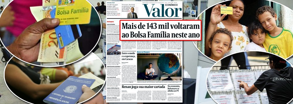 O fracasso da política econômica e o desemprego recorde provocados por Michel Temer levaram mais de 143 mil famílias retornaram ao Bolsa Família neste ano; a fila de espera também cresceu; ela chegou a estar zerada nos meses de janeiro e fevereiro, mas aumentou gradualmente e atingiu 525 mil famílias; Mesmo com a procura elevada, a quantidade de benefícios do bolsa caiu; em julho, 12,7 milhões de famílias foram atendidas. No fim de 2016, esse número era de 13,57 milhões (Foto: Giuliana Miranda) O fracasso da política econômica e o desemprego recorde provocados por Michel Temer levaram mais de 143 mil famílias retornaram ao Bolsa Família neste ano; a fila de espera também cresceu; ela chegou a estar zerada nos meses de janeiro e fevereiro, mas aumentou gradualmente e atingiu 525 mil famílias; Mesmo com a procura elevada, a quantidade de benefícios do bolsa caiu; em julho, 12,7 milhões de famílias foram atendidas. No fim de 2016, esse número era de 13,57 milhões