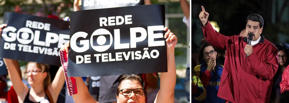 Um dos principais avalistas no golpe parlamentar que destituiu a presidente Dilma Rousseff, o jornal O Globo agora publica um editorial em que fala que está havendo um golpe de estado na Venezuela de Nicolás Maduro (Foto: Giuliana Miranda) Um dos principais avalistas no golpe parlamentar que destituiu a presidente Dilma Rousseff, o jornal O Globo agora publica um editorial em que fala que está havendo um golpe de estado na Venezuela de Nicolás Maduro