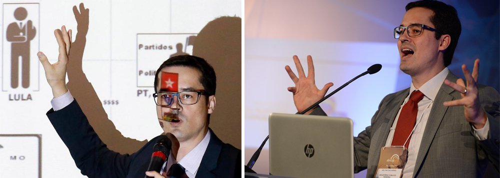 O procurador Deltan Dallagnol, responsável pelo polêmico power point contra o ex-presidente Luiz Inácio Lula da Silva, admitiu pela primeira vez neste sábado uma eventual candidatura política; “Hoje não tenho pretensões políticas, fui convidado por quatro partidos, mas educadamente recusei”, disse ele, para depois deixar a porta aberta; “Não descarto no futuro servir em diferentes posições públicas ou privadas”, complementou; dois dos partidos que convidaram o acusador de Lula foram a Rede, de Marina Silva, e o Podemos, do senador paranaense Alvaro Dias; em diversas ocasiões, Lula acusou Dallagnol de fazer política – e disse que ele deveria se candidatar (Foto: Leonardo Attuch) O procurador Deltan Dallagnol, responsável pelo polêmico power point contra o ex-presidente Luiz Inácio Lula da Silva, admitiu pela primeira vez neste sábado uma eventual candidatura política; “Hoje não tenho pretensões políticas, fui convidado por quatro partidos, mas educadamente recusei”, disse ele, para depois deixar a porta aberta; “Não descarto no futuro servir em diferentes posições públicas ou privadas”, complementou; dois dos partidos que convidaram o acusador de Lula foram a Rede, de Marina Silva, e o Podemos, do senador paranaense Alvaro Dias; em diversas ocasiões, Lula acusou Dallagnol de fazer política – e disse que ele deveria se candidatar