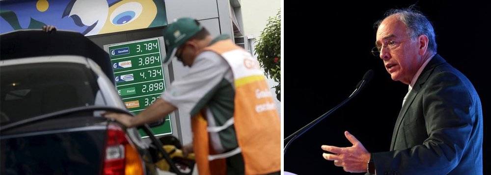 Com a economia patinando sob o governo de Michel Temer, o brasileiro vai novamente pagar mais pela gasolina e óleo diesel; a Petrobras, presidida por Pedro Parente, anunciou nesta segunda-feira (21) a elevação em 2,3% preço do diesel e em 3,3% da gasolina para as refinarias; os preços serão válidos a partir de 22 de agosto, segundo informação da companhia (Foto: Aquiles Lins) Com a economia patinando sob o governo de Michel Temer, o brasileiro vai novamente pagar mais pela gasolina e óleo diesel; a Petrobras, presidida por Pedro Parente, anunciou nesta segunda-feira (21) a elevação em 2,3% preço do diesel e em 3,3% da gasolina para as refinarias; os preços serão válidos a partir de 22 de agosto, segundo informação da companhia