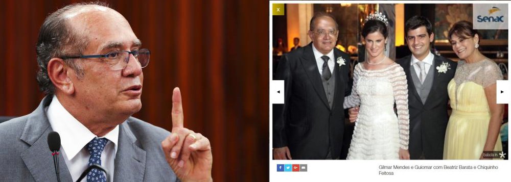 Ministro Gilmar Mendes, do STF, rejeitou a necessidade de se declarar suspeito do julgamento do habeas corpus que libertou o empresário de ônibus Jacob Barata Filho e o ex-presidente da Federação das Empresas de Transportes do Rio de Janeiro (Fetranspor), Lélis Teixeira; Gilmar e sua esposa, Guiomar Mendes, foram foram padrinhos de casamento da filha de Jacob Barata Filho com um sobrinho de Guiomar, em 2013; segundo a assessoria de imprensa do ministro, o casamento "não durou nem seis meses". Pelas regras de suspeição, um juiz não pode atuar em processo por motivo de foro íntimo – que poderia ser, por exemplo, por amizade ou inimizade em relação a uma das partes envolvidas (Foto: Aquiles Lins) Ministro Gilmar Mendes, do STF, rejeitou a necessidade de se declarar suspeito do julgamento do habeas corpus que libertou o empresário de ônibus Jacob Barata Filho e o ex-presidente da Federação das Empresas de Transportes do Rio de Janeiro (Fetranspor), Lélis Teixeira; Gilmar e sua esposa, Guiomar Mendes, foram foram padrinhos de casamento da filha de Jacob Barata Filho com um sobrinho de Guiomar, em 2013; segundo a assessoria de imprensa do ministro, o casamento "não durou nem seis meses". Pelas regras de suspeição, um juiz não pode atuar em processo por motivo de foro íntimo – que poderia ser, por exemplo, por amizade ou inimizade em relação a uma das partes envolvidas