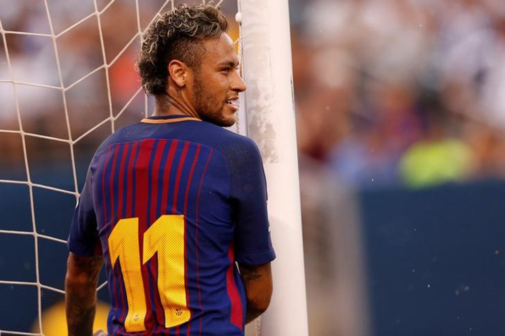 Neymar em jogo do Barcelona contra a Juventus 22/7/2017 REUTERS/Mike Segar (Foto: Aquiles Lins) Neymar em jogo do Barcelona contra a Juventus 22/7/2017 REUTERS/Mike Segar