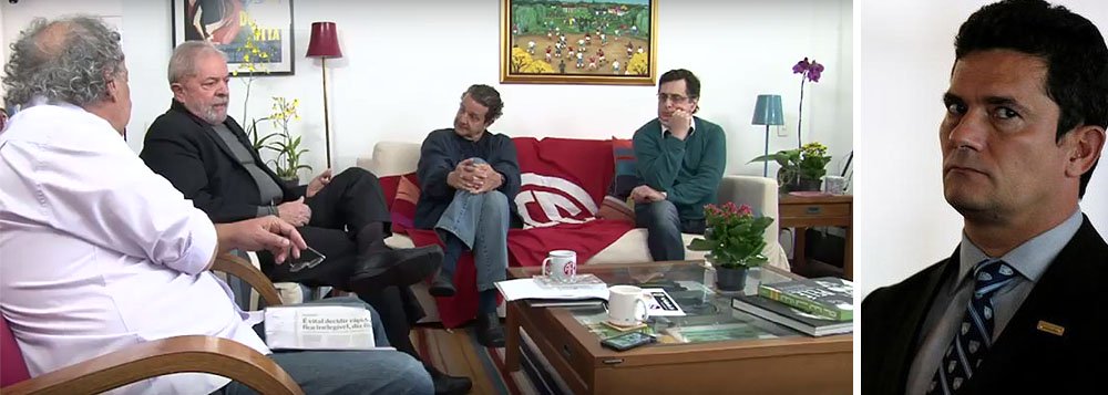 Em entrevista no programa de José Trajano no Youtube, com a participação também dos jornalistas Juca Kfouri e Antero Grecco, o ex-presidente Lula comentou nesta quinta-feira 20 a decisão do juiz Sergio Moro que confiscou R$ 606 mil de suas contas bancárias, todos os imóveis e dois veículos; "O Moro foi condescendente comigo porque ele me deixou a perua de 1982. Inclusive ela até foi roubada. Espero que eles achem ela", ironizou; na conversa, Lula disse também que quando chegou à presidência "tinha uma obsessão que era provar que poderia governar melhor que a elite que vinha sendo governo"; assista à entrevista (Foto: Gisele Federicce) Em entrevista no programa de José Trajano no Youtube, com a participação também dos jornalistas Juca Kfouri e Antero Grecco, o ex-presidente Lula comentou nesta quinta-feira 20 a decisão do juiz Sergio Moro que confiscou R$ 606 mil de suas contas bancárias, todos os imóveis e dois veículos; "O Moro foi condescendente comigo porque ele me deixou a perua de 1982. Inclusive ela até foi roubada. Espero que eles achem ela", ironizou; na conversa, Lula disse também que quando chegou à presidência "tinha uma obsessão que era provar que poderia governar melhor que a elite que vinha sendo governo"; assista à entrevista