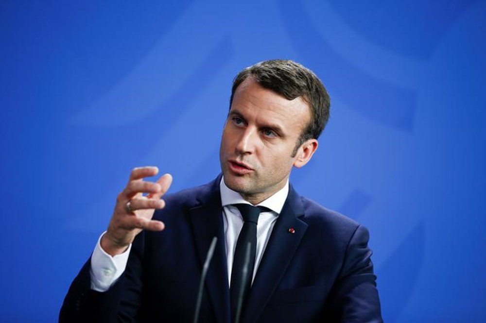 Presidente da França, Emmanuel Macron, durante coletiva de imprensa em Berlim, na Alemanha. 15/05/2017 REUTERS/Fabrizio Bensch (Foto: Tarso Genro) Presidente da França, Emmanuel Macron, durante coletiva de imprensa em Berlim, na Alemanha. 15/05/2017 REUTERS/Fabrizio Bensch