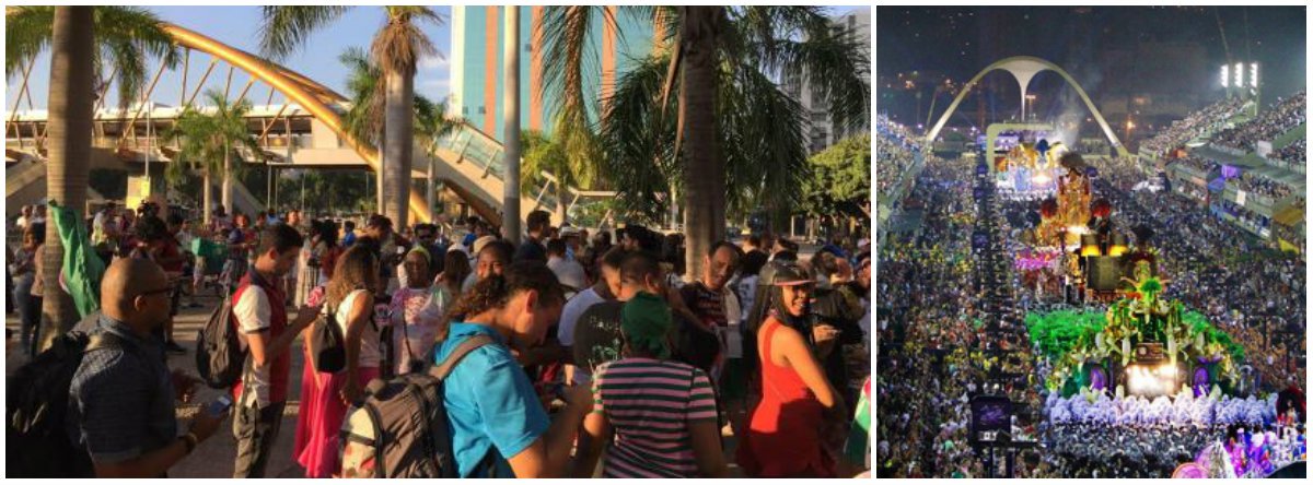 Sambistas de diversas escolas do Rio de Janeiro se reuniram em frente à sede administrativa da prefeitura, na Cidade Nova, região central da cidade, para protestar contra a decisão do prefeito Marcelo Crivella de cortar 50% da subvenção municipal às agremiações do grupo especial, que desfilam na Marquês de Sapucaí; Crivella informou que a outra parte dos recursos seria deslocada para a manutenção das creches conveniadas ao município (Foto: Leonardo Lucena) Sambistas de diversas escolas do Rio de Janeiro se reuniram em frente à sede administrativa da prefeitura, na Cidade Nova, região central da cidade, para protestar contra a decisão do prefeito Marcelo Crivella de cortar 50% da subvenção municipal às agremiações do grupo especial, que desfilam na Marquês de Sapucaí; Crivella informou que a outra parte dos recursos seria deslocada para a manutenção das creches conveniadas ao município