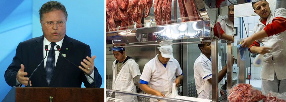 Ministro da Agricultura, Blairo Maggi, afirmou que irá viajar aos Estados Unidos para prestar todos os esclarecimentos necessários e tentar reverter a suspensão de compra de carne in natura do Brasil imposta pelo governo norte-americano; Blairo viajará acompanhado de uma equipe do ministério para "fazer as discussões necessárias e restabelecer esse mercado tão importante que o Brasil conquistou nos últimos anos"; Departamento de Agricultura norte-americano (USDA) suspendeu todas as importações de carne bovina in natura do Brasil devido a preocupações sanitárias sobre os produtos (Foto: Paulo Emílio) Ministro da Agricultura, Blairo Maggi, afirmou que irá viajar aos Estados Unidos para prestar todos os esclarecimentos necessários e tentar reverter a suspensão de compra de carne in natura do Brasil imposta pelo governo norte-americano; Blairo viajará acompanhado de uma equipe do ministério para "fazer as discussões necessárias e restabelecer esse mercado tão importante que o Brasil conquistou nos últimos anos"; Departamento de Agricultura norte-americano (USDA) suspendeu todas as importações de carne bovina in natura do Brasil devido a preocupações sanitárias sobre os produtos