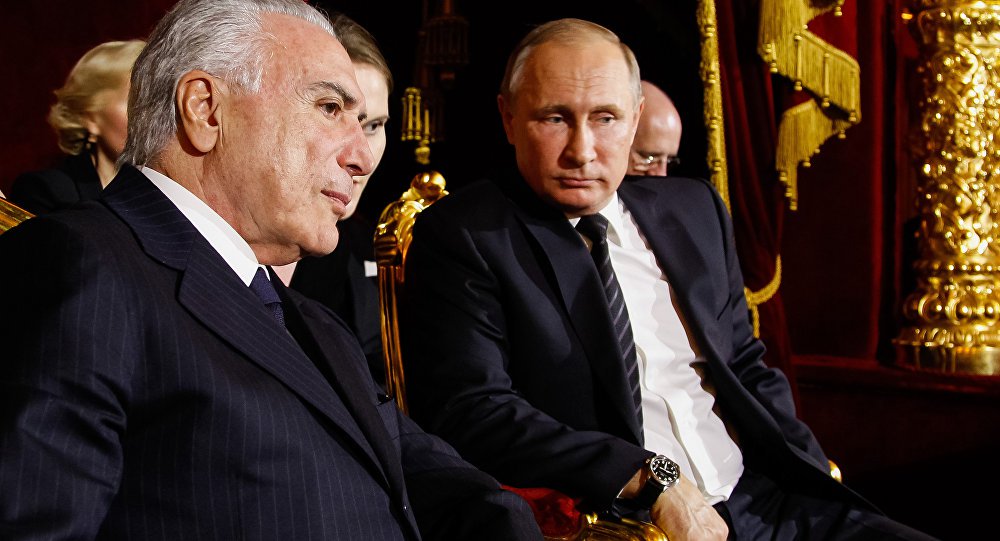 Temer Putin (Foto: Gisele Federicce) Temer Putin