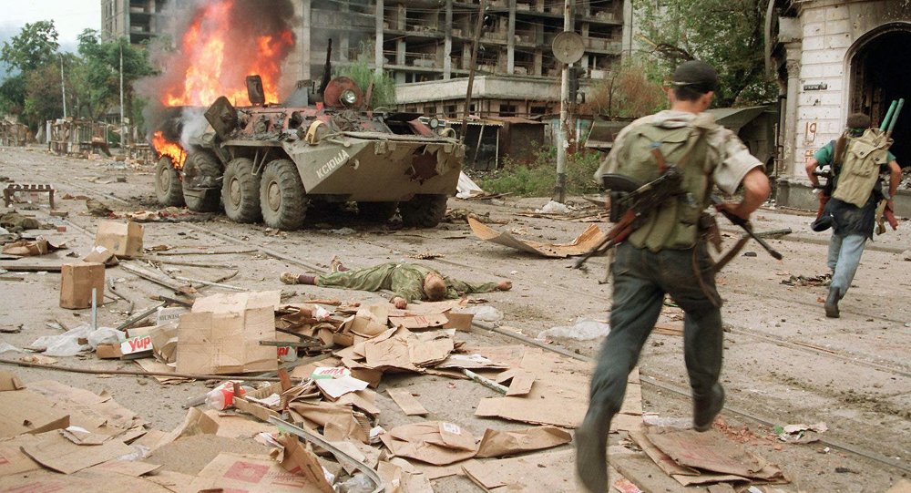 O presidente russo, Vladimir Putin, acusou os EUA de terem prestado apoio aos extremistas durante as guerras na Chechênia (1994-2009). O colunista Andrei Kots analisou o assunto em um artigo para a Sputnik (Foto: Leonardo Attuch) O presidente russo, Vladimir Putin, acusou os EUA de terem prestado apoio aos extremistas durante as guerras na Chechênia (1994-2009). O colunista Andrei Kots analisou o assunto em um artigo para a Sputnik